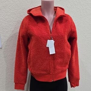 Uniqlo Cozy Orange Women's Jacket Size Sm